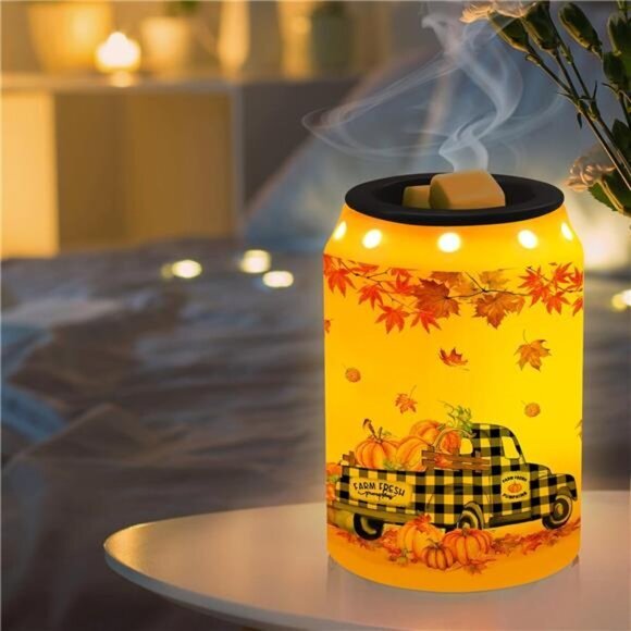 Fall Wax Melt Warmer Fall Decor‎ Truck Ceramic Wax Melt Warmer for Oil Candle